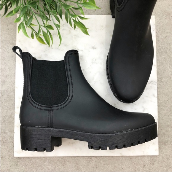 Jeffrey Campbell Shoes - Jeffrey Campbell Matte Black Rain Ankle Boots